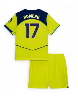 Billige Fotballdrakt Tottenham Hotspur Cristian Romero #17 Replika Tredjedraktsett Barn 2025-26 Kortermet (med bukser)